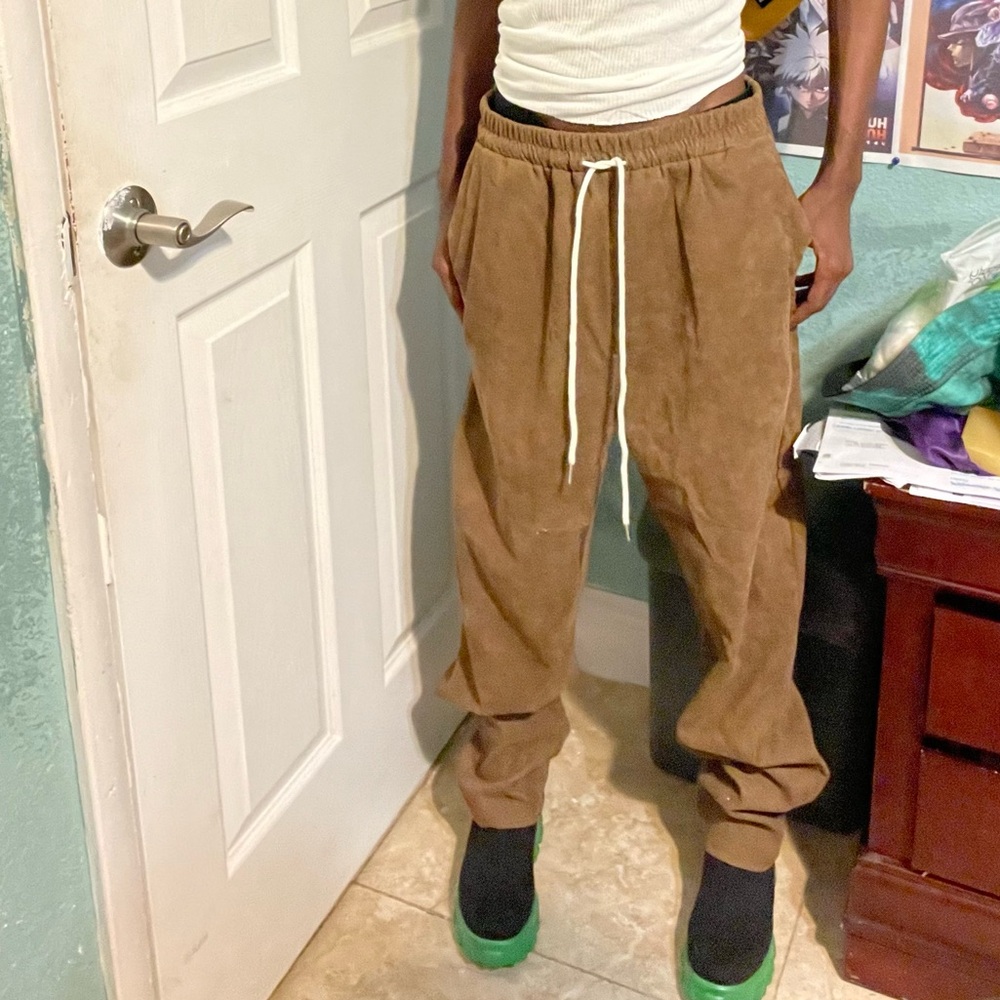 Romwe small brown pants